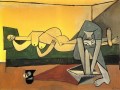 Mujer acostada y Mujer lavándose los pies 1944 cubista Pablo Picasso